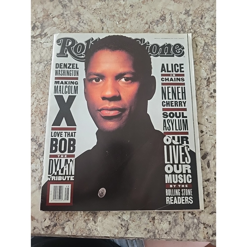 Rolling Stone Magazine Issue 644, Nov 26 1992 Denzel Washington